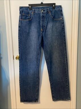 Evisu Men's Classic Straight Jeans in Dark Blue